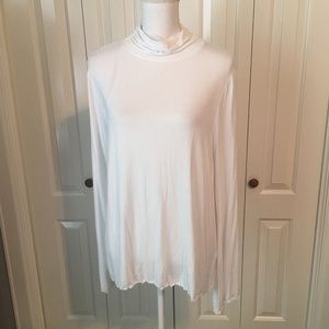 Nordstrom BP NEW Women Sweater Mock Neck White